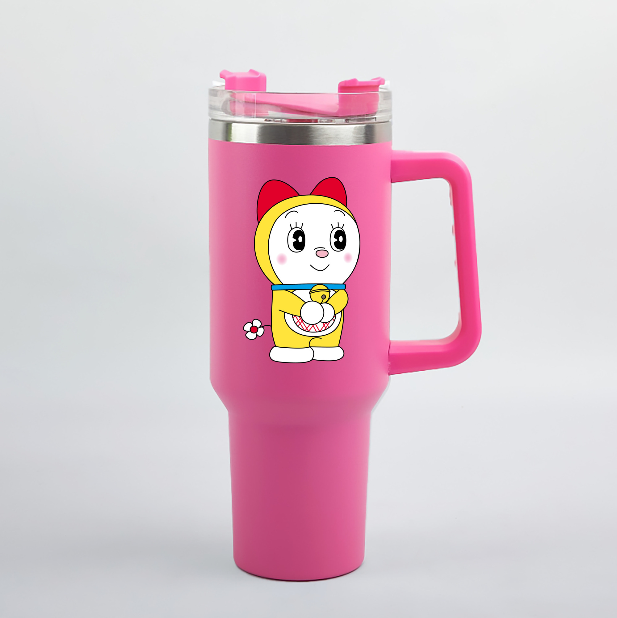 （画像用） ドラえもん ドラミ Doraemon Dorami 1200mL車用タンブラー（カラープリント）